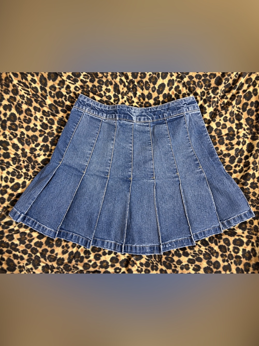 Sergio Valente Dark Blue Denim Circle Skirt